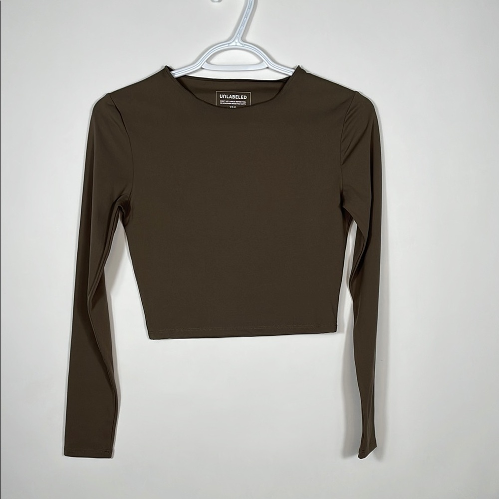 UNLABELED Brown Long Sleeve Top